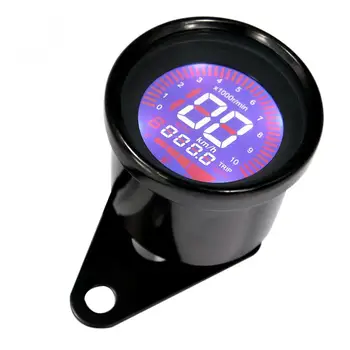 12V Duable višenamjenski crnom zaslonu mjerač razine ulja LCD-senzor brojač okretaja motor digitalni brzinomjer