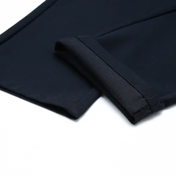 Muške hlače slobodnog rez izravne crne muške hlače formalna odjeća za rad muške hlače poslovne muška odijela 29-35 40