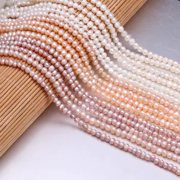 Prirodni biseri pravi slatkovodni biseri, perle baroka slobodan razuporne perle za izradu nakita DIY narukvica Neckalce pribor 3-4mm