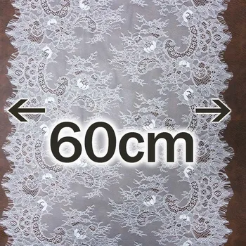 (3 m/lot) 60 cm cvjetni vezeni trepavice cvjetne čipke traka pribor za odjeću čipke materijal ručno DIY zanat tkanina