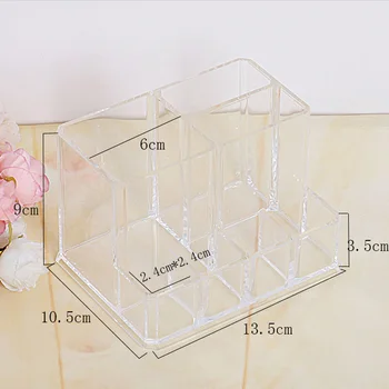 Funkcionalni Prozirni Plastični Lak Za Nokte, Ruž Kozmetičke Šminka Organizator Crystal Akrilno Haljina Stolni Kutija Za Pohranu Četke