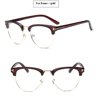 2019 Полуметаллическая ženska okvira za naočale, muška okvira za naočale boxy vintage naočale optički okvira za naočale, sunčane Naočale