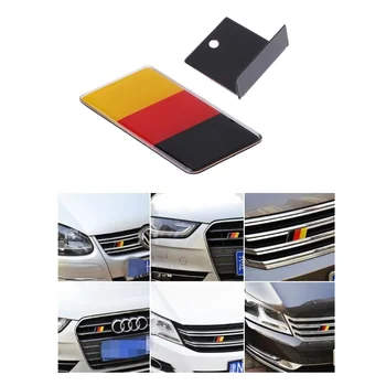 5pcs njemački zastava rešetka amblem ikonu za Volkswagen Scirocco GOLF 7 Golf 6, Polo GTI VW Tiguan za Audi A4, A6, auto oprema