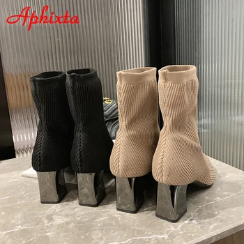 Aphixta crna 6 cm, metalne, trg štikle pamučne čarape i čizme žene rastezanje tkiva Akutni čarapa cipele čizme za žene brod