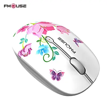 Fmouse 2.4 G bežični miš super Tihi fin izgled 1600DPI laptop bežični optički miš
