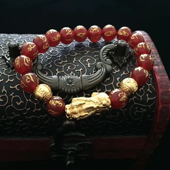 7A razina neto bakar Pixiu Feng Shui poklon narukvica za muškarce i žene bogatstvo ručni rad je dobar sretan narukvica Amulet nakit