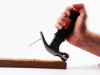UNeefull Mini Čekinjav Claw Hammer, mini-soft gume ručka za popravak kuće, vanjski DIY - kompaktni prijenosni гвоздильный čekić
