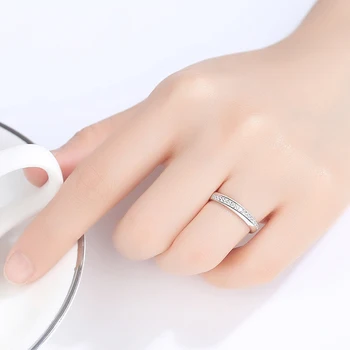 Novi dolazak 925 sterling srebra moda OL okrugli prsten AAAAA Cirkon CZ prsten modni nakit za žene i muškarce veličine 5-10#
