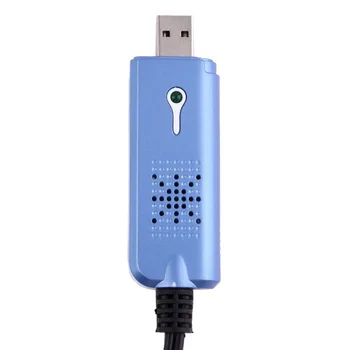 Novi prijenosni USB 2.0 Audio Video Capture Card adapter s CD VHS-DC60 DVD converter kompozitni RCA plava veliko