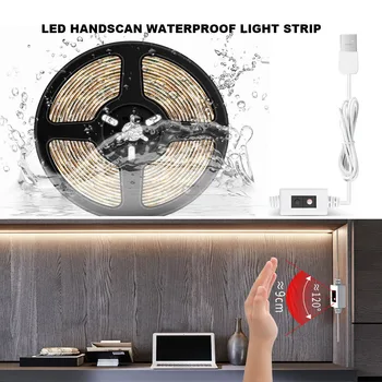 Pametna led traka s USB vodootporan senzorom pokreta ruke ukras ili rasvjeta ogledalo svjetlo kupaonica kič ormar noćno svjetlo