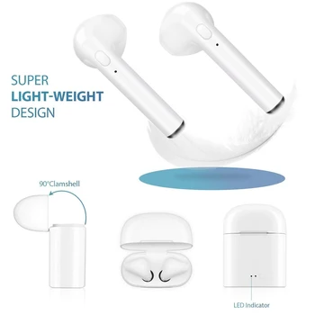 I7s Tws bežične slušalice Bluetooth Slušalice Slušalice, Handsfree in ear sportski slušalica sa punjačem sandučićem mikrofon za iPhone Xiaomi