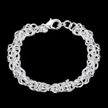 925 sterling srebra narukvica cijele Silver lančani narukvica 20 cm dugi lanac za modne žena nakit stranke poklon