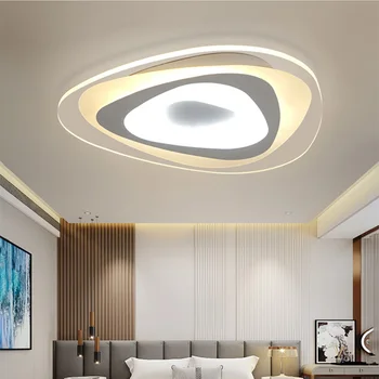 AC85-265V Round Mordern Minimalist Interior Dimmable Acrylic Ceiling Lamps Surface Mounted Led Plafonniers For Living Room Bed