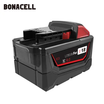 Bonacell 18V 9000mAh M18 XC li-ion punjiva baterija za Milwaukee 48-11-1815 M18B2 M18B4 M18BX L70