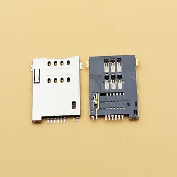 100pc MUP-C720 6+2 Pina utora za SIM kartice konektori 8p 8pin Self Push SIM-priključak bez kolone
