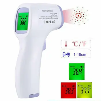 Beskontaktni infracrveni čelo termometar za odrasle, djecu LCD zaslon digitalni laser tijela groznica temperature termometar pištolj