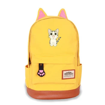 Slatka domaća mačka Chi uho ruksak ženski platna vrećica učenika školski trend slatka Chi mačka torba naprtnjače za djevojke