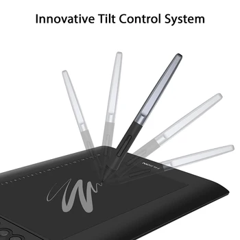 HUION H610 PRO V2 Grafički Drawing Digital Tablet 8192 Levels ±60° Tilt Funkcija Battery-Free Pen with 8 Press 16 Soft Keys