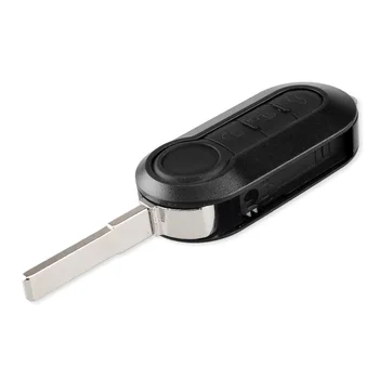 KEYYOU 10шт 3 tipke flip sklopivi automobilski ključ Shell za Fiat 500 Punto Ducato Stilo Panda Remote Auto Key Pad Case Cover Fob SIP22