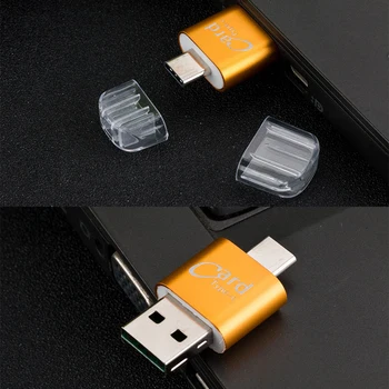 Metal SD Card Reader Type C USB višenamjenski OTG adapter čitač kartica za laptop desktop PC telefona