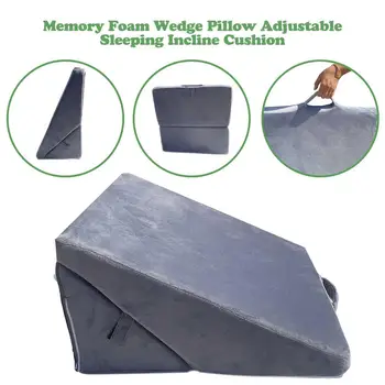 Memory Foam Wedge Pillow Bed Pillow Podesivi Jastuk Za Spavanje Je Nagib Jastuk Memory Foam Wedge Pillow