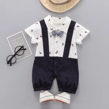 Moda Novorođenče Prdac Odjeća Ljeto Novi Pamuk Cijeli Tiskanih Gospodin Baby Boy Rompers23