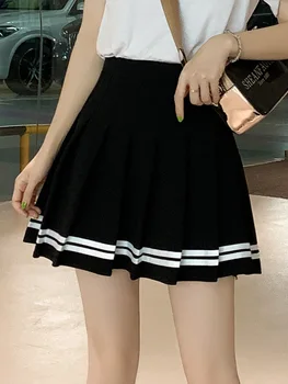 Kawaii Harajuku suknje visokim Strukom nabrane suknje žene i djevojke Lolita A-line Матросская suknja veliki veličina uredan uniformi