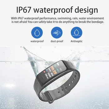Toleda B1 žene muški ručni sat SPO2 broj otkucaja srca, krvni tlak, kisik Fitness Grupa pametnih satova za Android Apple Xiaomi Huawei