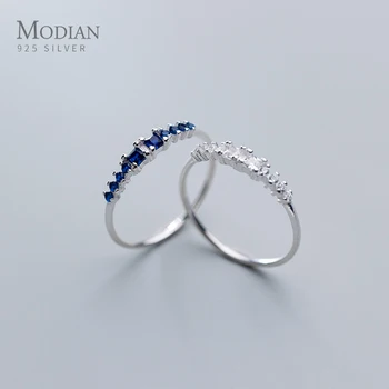 Модиан fin vjenčanja vjenčani prsten za žene trenutno srebro 925 sterling 2 različite boje prsten Cirkon fin nakit 2020 novi