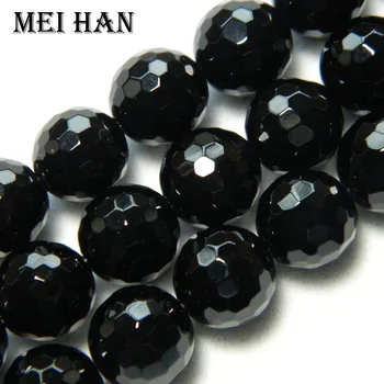 Besplatna dostava Meihan 10 mm & 12 mm prirodni crni ahat ограненные okrugli slobodan perle za izradu nakita dizajn ili DIY