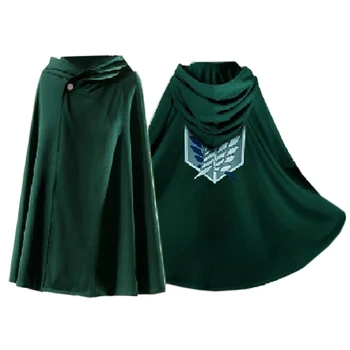 Napad na titans plašt Shingeki no Kyojin izviđanje Legija cosplay odijelo Anime cosplay zeleni plašt Muška odjeća C069