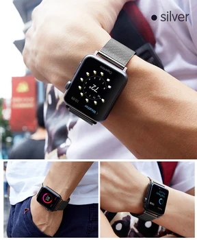 Poslovne remen za Apple Watch Band Series 6 1 2 3 4 5 kožni remen+torbica za Iwatch 5 4 remen 38mm 40 mm 42 mm narukvica 44mm