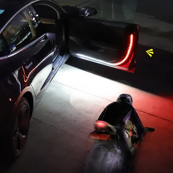 Upozorenje o otvaranju vrata automobila led žarulje trake crveno-bijela vrpca стробоскоп treperi dobrodošao dekor žarulje trake anti-stražnji sudar
