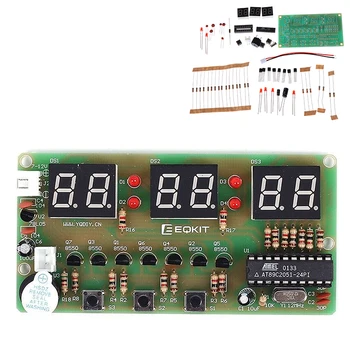 C51 Digital Electronic Clock Suite DIY Kits šest 6 bitni elektroničkih dijelova i komponenti e-proizvodnja