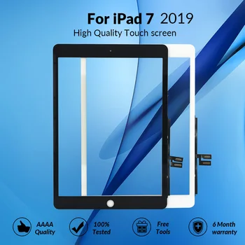 Zaslon osjetljiv na dodir za iPad 7 2019 A2197 A2200 A2198 staklo digitalizator panel LCD vanjski zaslon zamjena touch stakla s tipkom Home