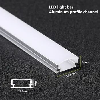 DHL 10-100Sets LED aluminijski profil U Style 1M za 5050 5730 milky/trans LED hard bar light led bar aluminijsko kućište kanala