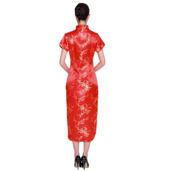 Oversize 6XL Vintage Chinese Traditional Women Satin Dress 4XL Long Slim Cheongsam Qipao 5XL Bride vjenčanica, večernjih haljina