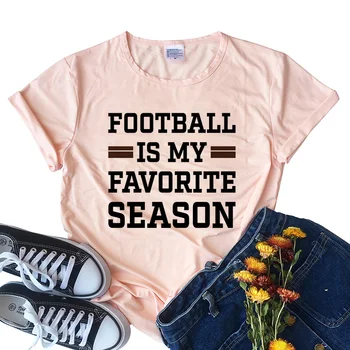 Moda Majica Femme Nogomet Je Moj Omiljeni Sezone Smiješne Mailove Tiskane Majice Majice Ženska Odjeća