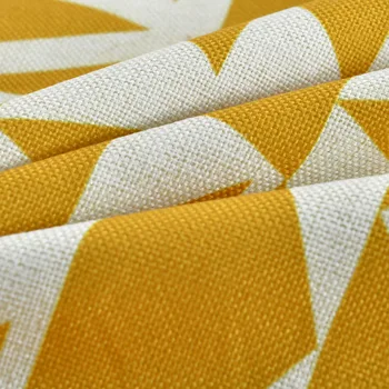 Novi dizajn crna i žuta geometrijski uzorak jastučnicu kvadrat 18x18 cm Glavni dekorativni vjenčanje jastuci jastučnicu