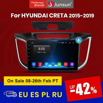 Junsun V1 Android 10 2GB+32GB DSP autoradio multimedija navigacija za hyundai Creta ix25 2016 2017 2018 2019 2din no dvd