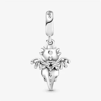 925 sterling srebro nakit magija Leteći zmaj Šarm odgovara originalni 3 mm narukvica narukvica čineći modi DIY nakit za žene