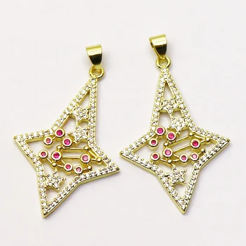 10 kom Zvijezda privjesak pribor za izradu ogrlice nakit privjesci privjesak Cirkon nakit privjesak modni nakit 7245