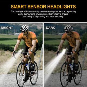 Solarna USB-punjive žarulja prednja svjetla bicikl je svjetlo snaga bicikl je svjetlo vodootporan 350 lumena bicikl zvono LED svjetlo